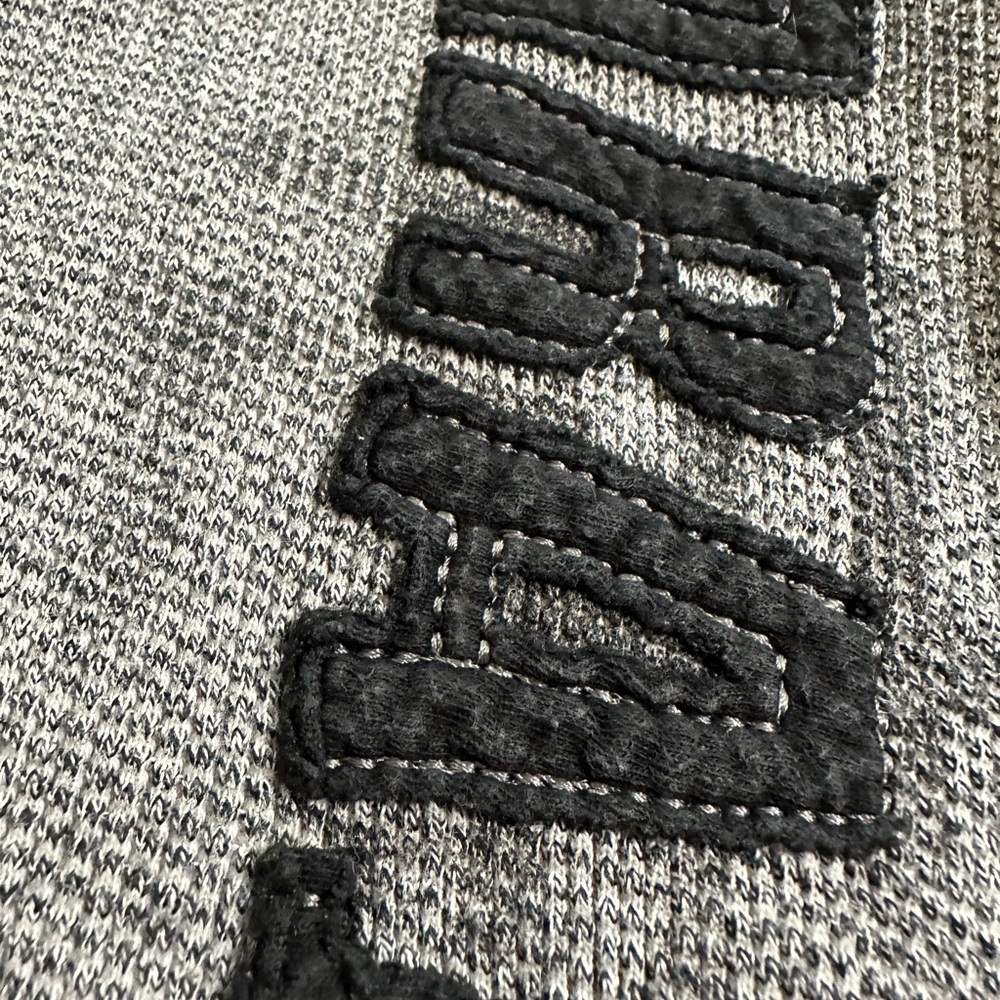 Harajuku Lovers Gray Waffle Hoodie Sz M - Picture 8 of 10
